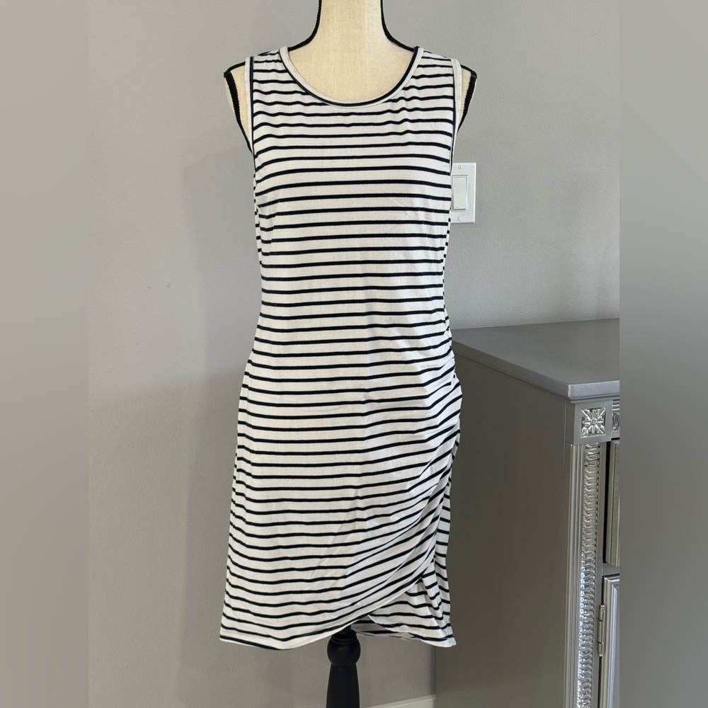 Striped Sleeveless Mini Dress
